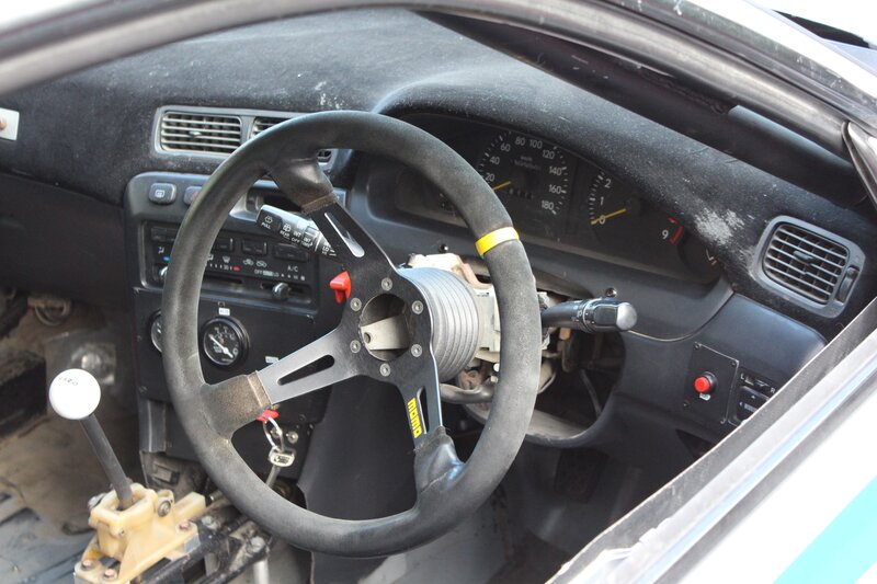 interior of a race car