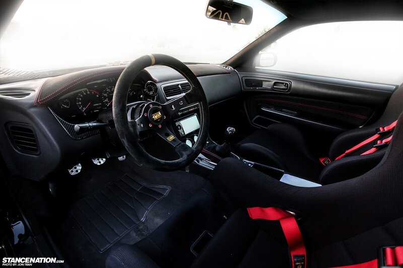 interior of a race car