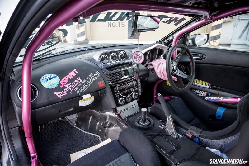 interior of a race car