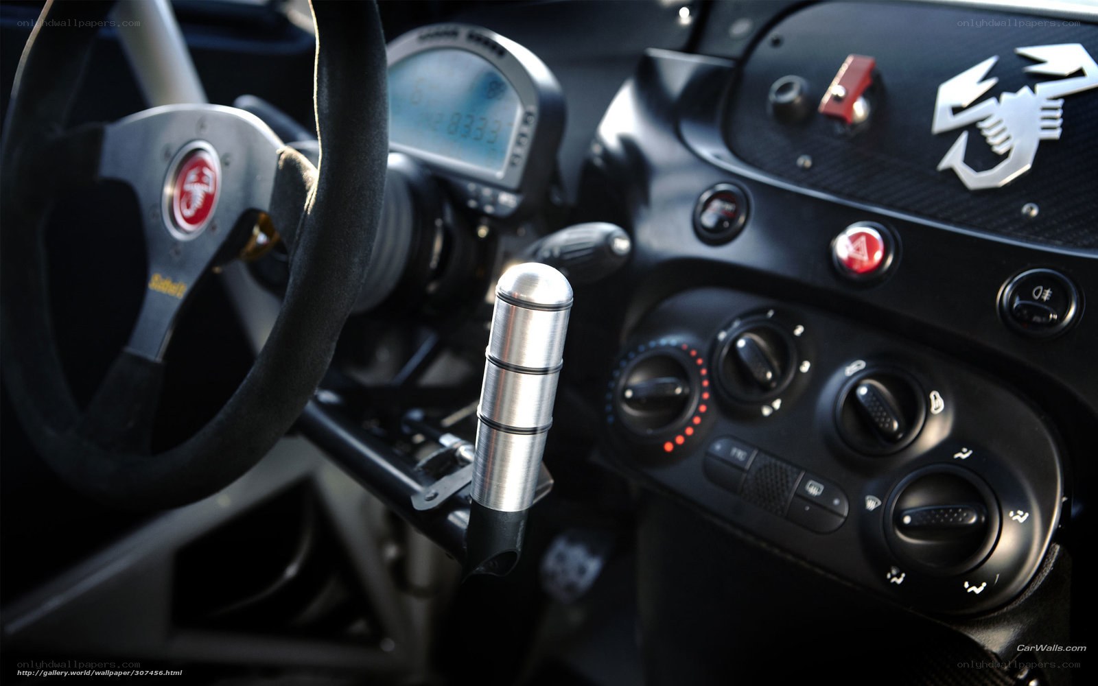 interior of a race car