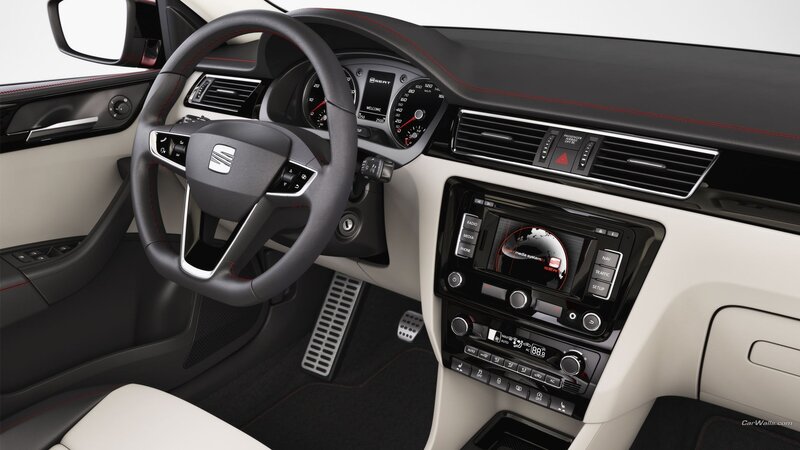 interior of a seat car