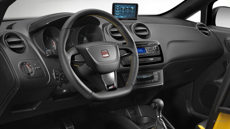 interior of a seat car
