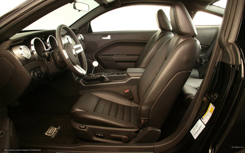 Interior of a Shelby GT car