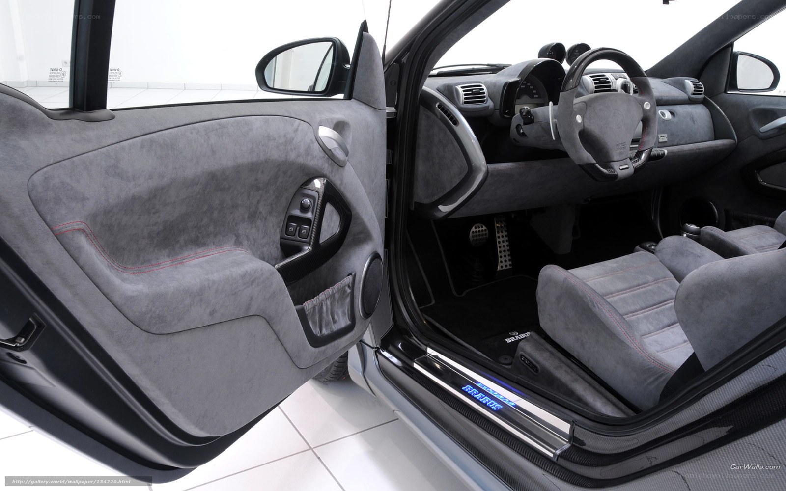 interior of a smart car