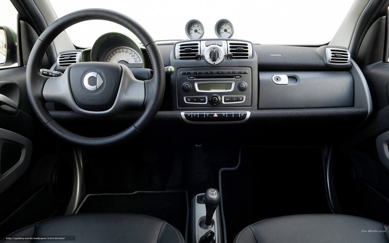 Interior of a smart car