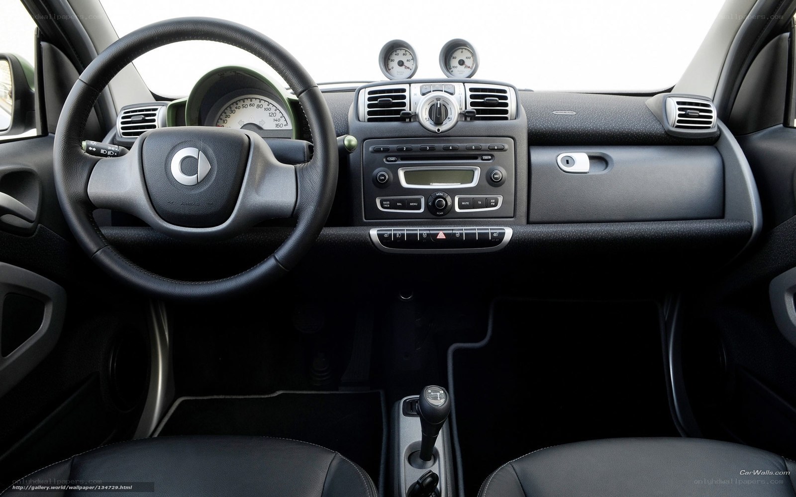 Interior of a smart car
