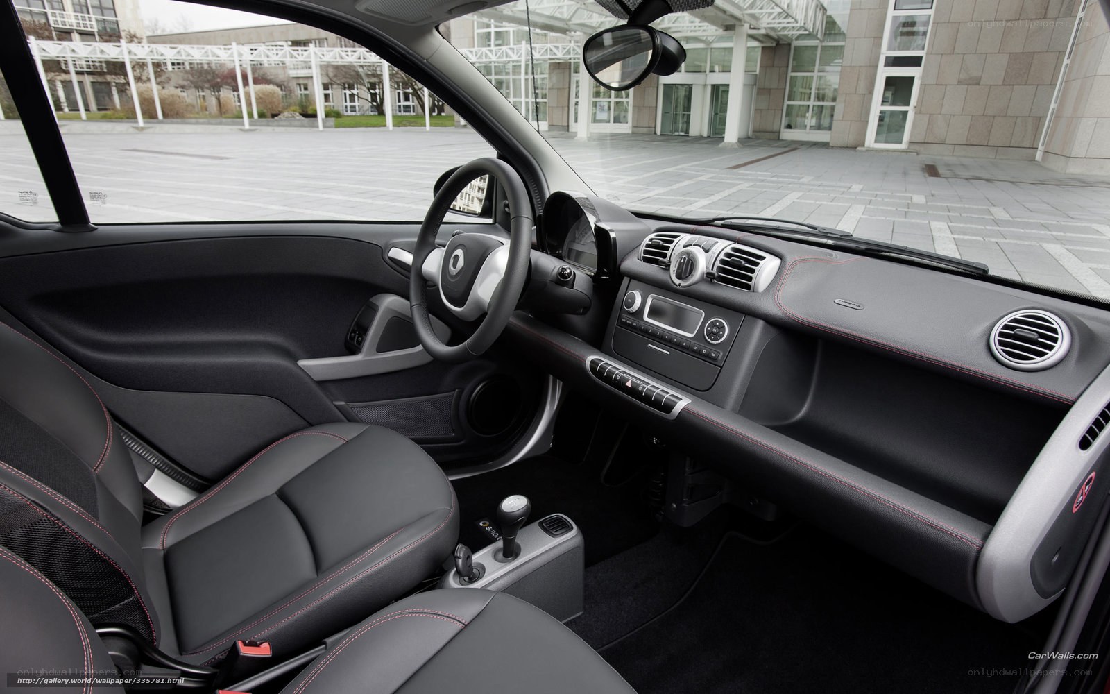 Interior of a smart car