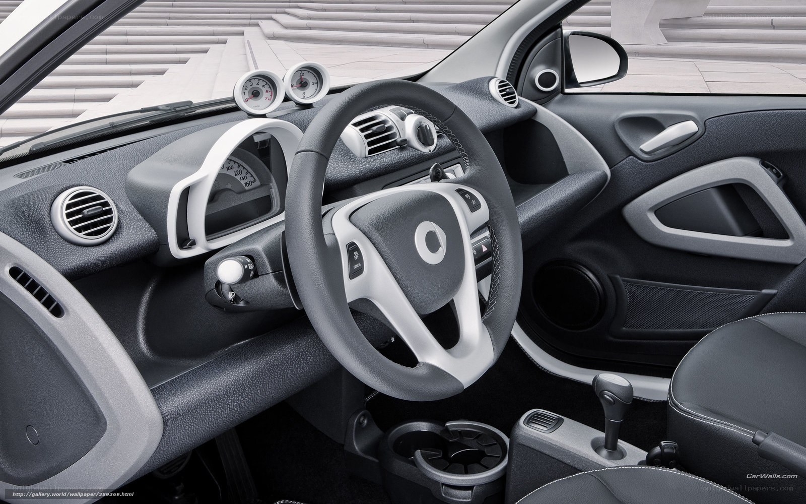 Interior of a smart car