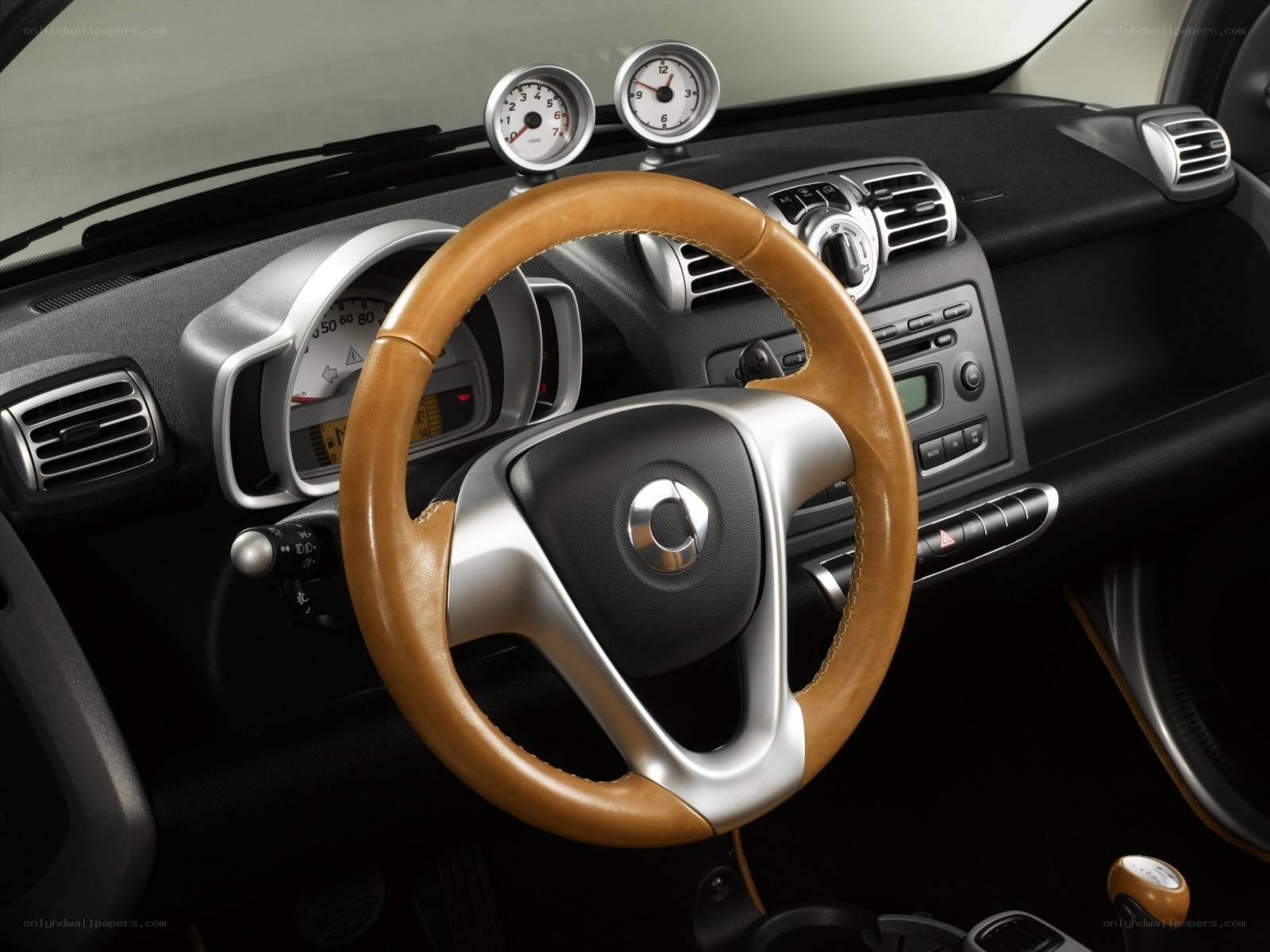 Interior of a smart car