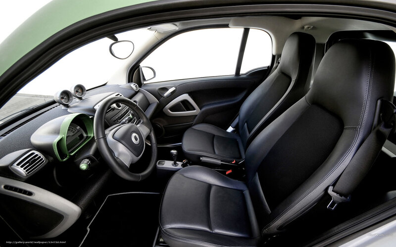 Interior of a Smart Car — Black