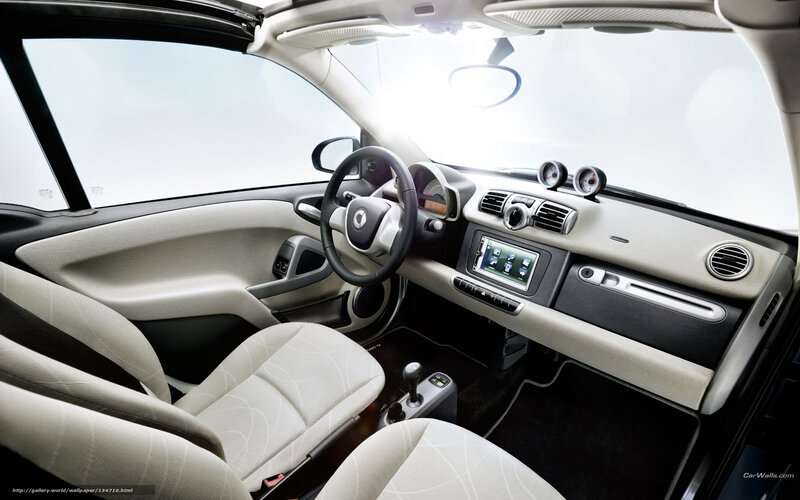 Interior of a smart car