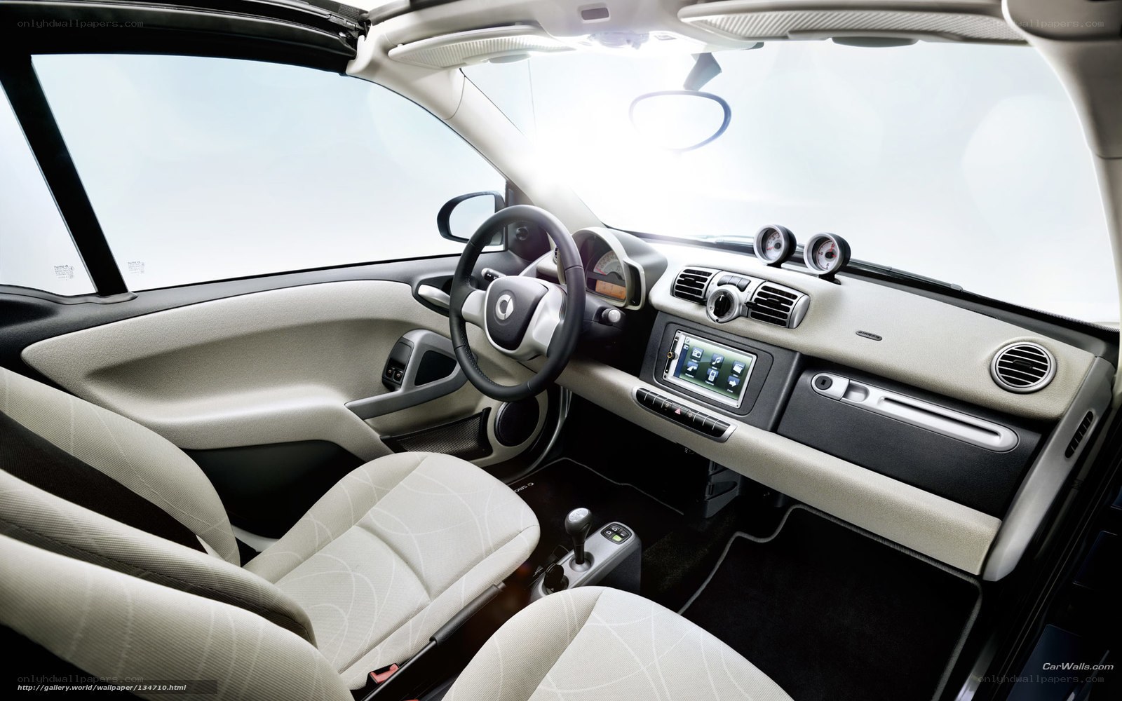 Interior of a smart car
