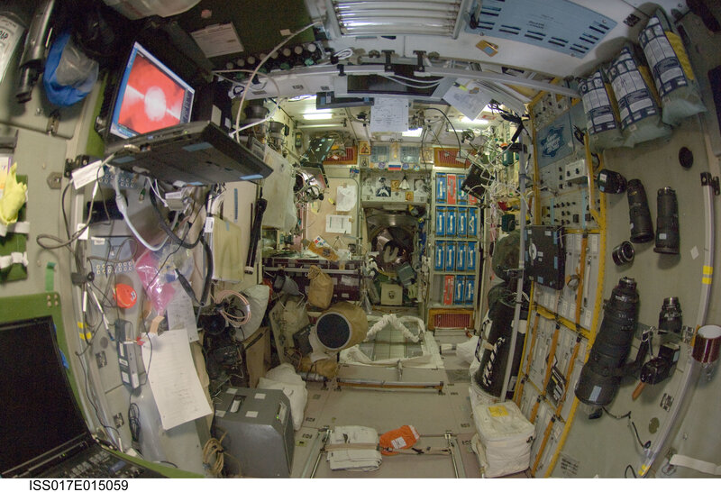Interior of a space station module