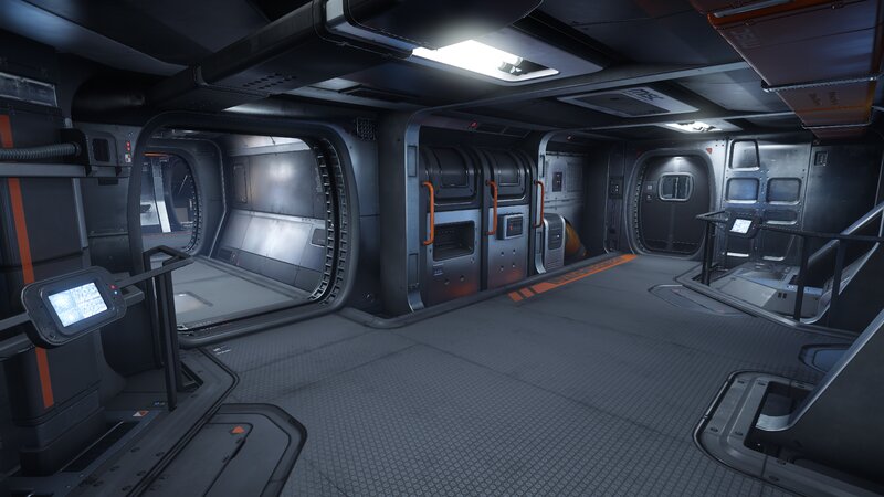 Interior of a Spaceship — Gray