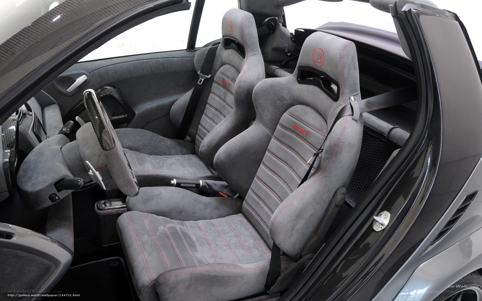 interior of a sports car