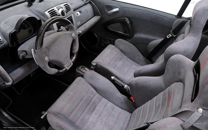 interior of a sports car