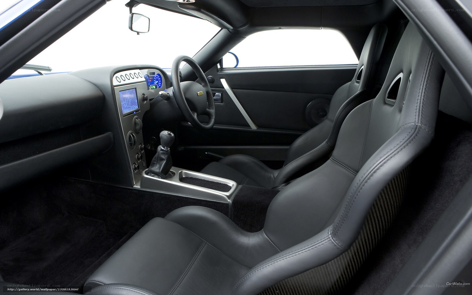 interior of a sports car