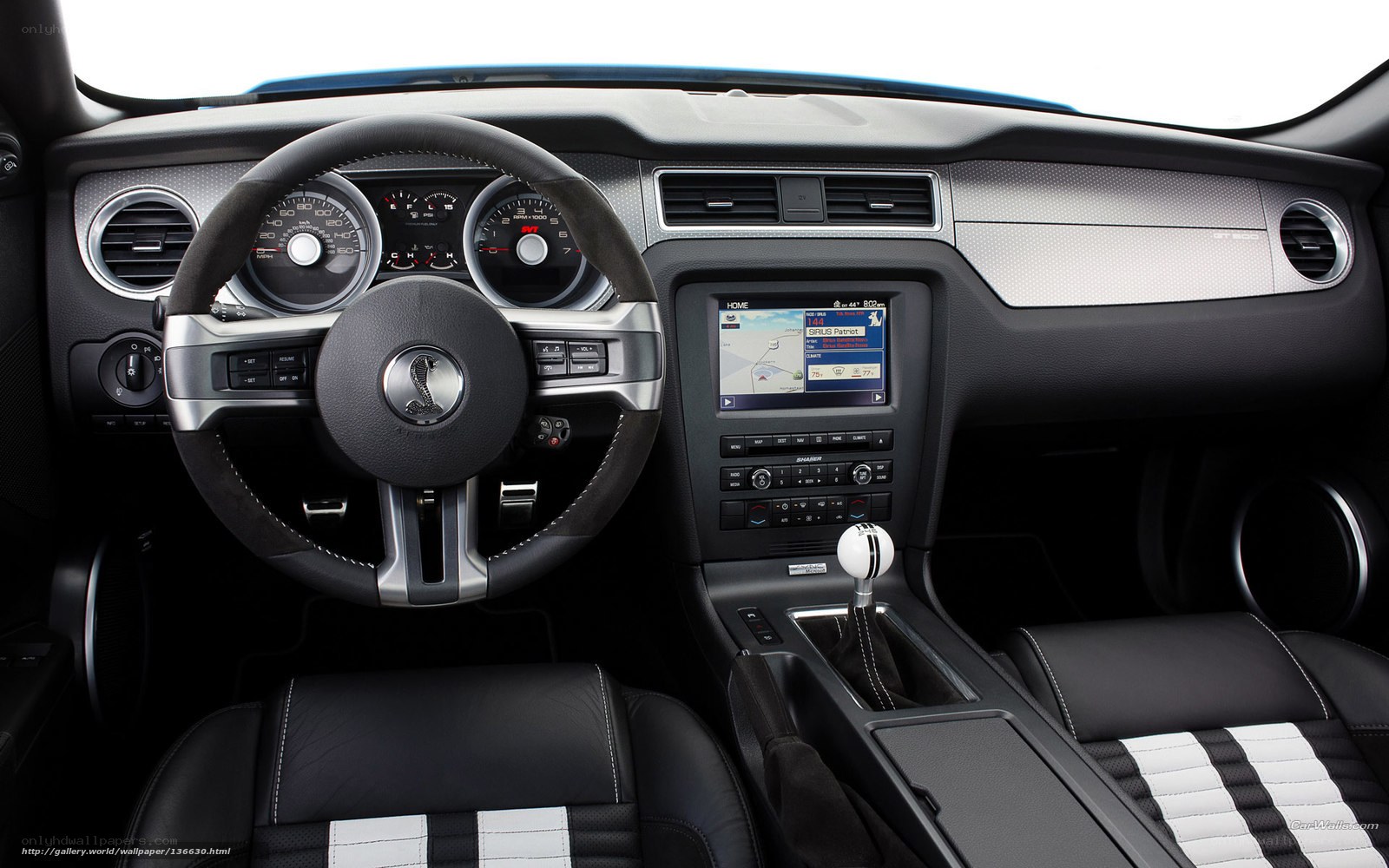 interior of a sports car