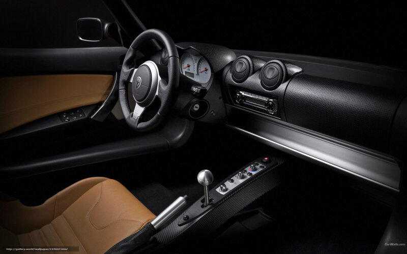 interior of a sports car
