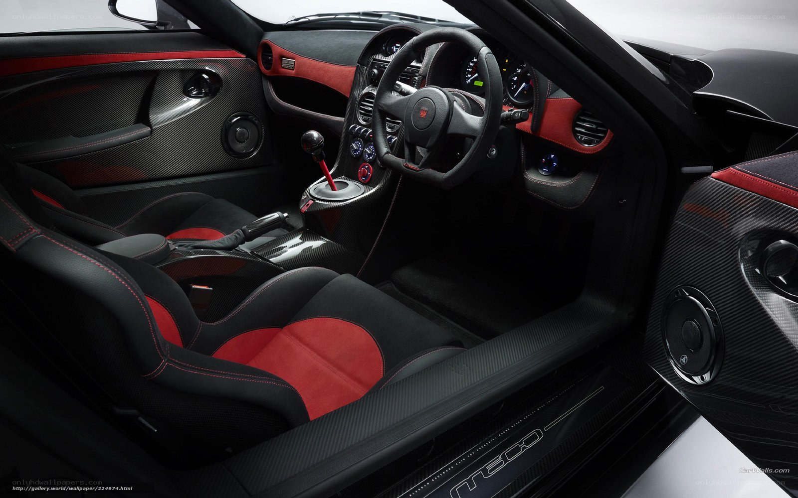interior of a sports car