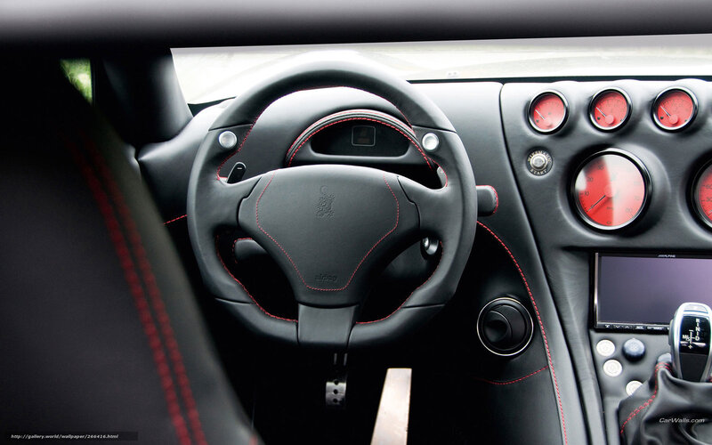 interior of a sports car