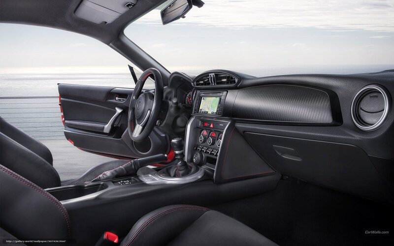 Interior of a sports car