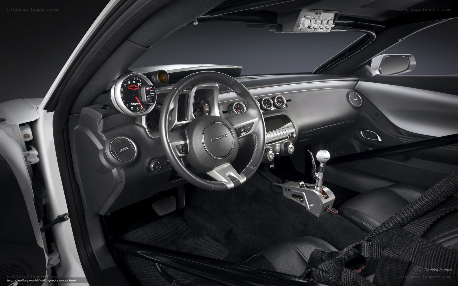 interior of a sports car