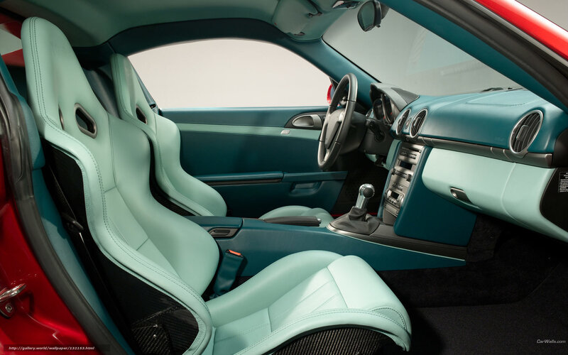 Interior of a sports car