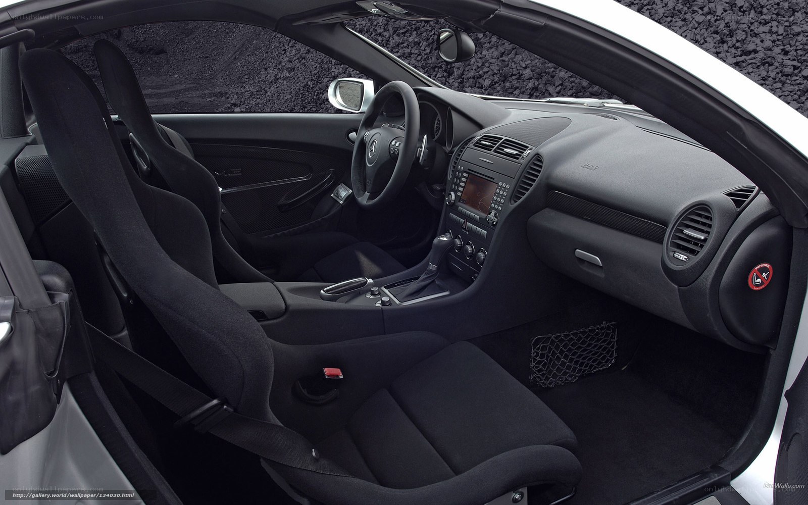 Interior of a sports car