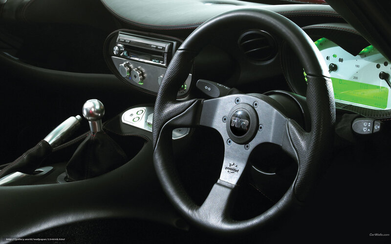 interior of a sports car