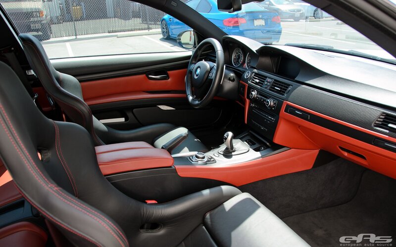 Interior of a Sports Car — Black, Modern, Afternoon