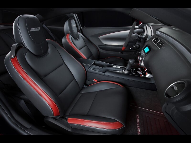 Interior of a Sports Car — Black, Modern, Photograph, Seats, Dashboard, Steering Wheel
