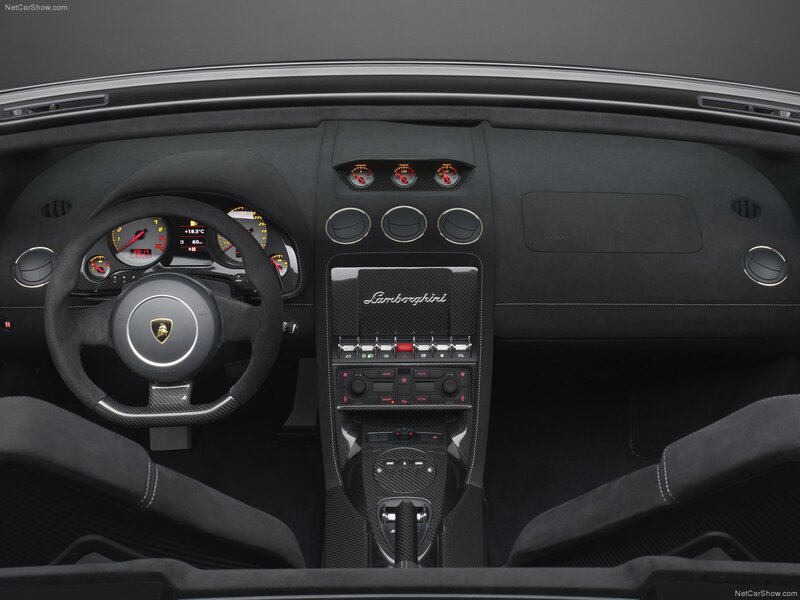 Interior of a Sports Car — Black, Sleek, Modern