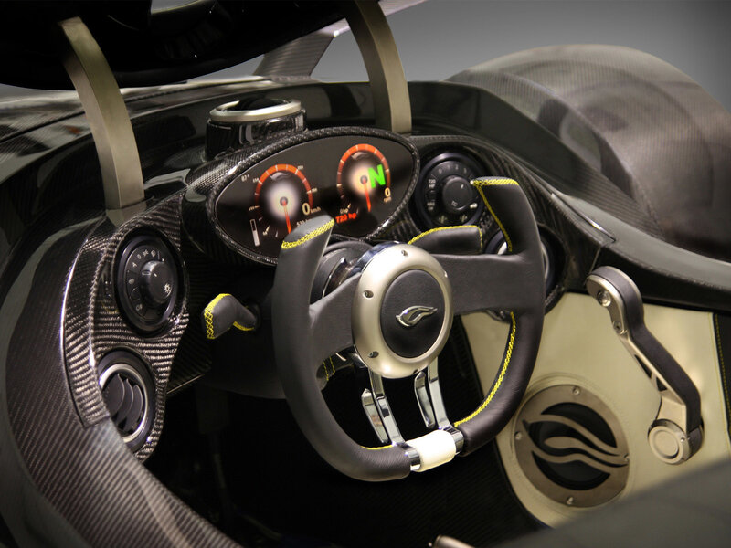 Interior of a Sports Car — Black, Technical, Photograph