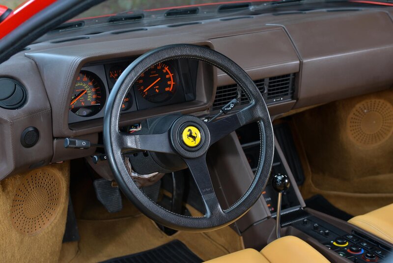 Interior of a Sports Car — Brown, Classic
