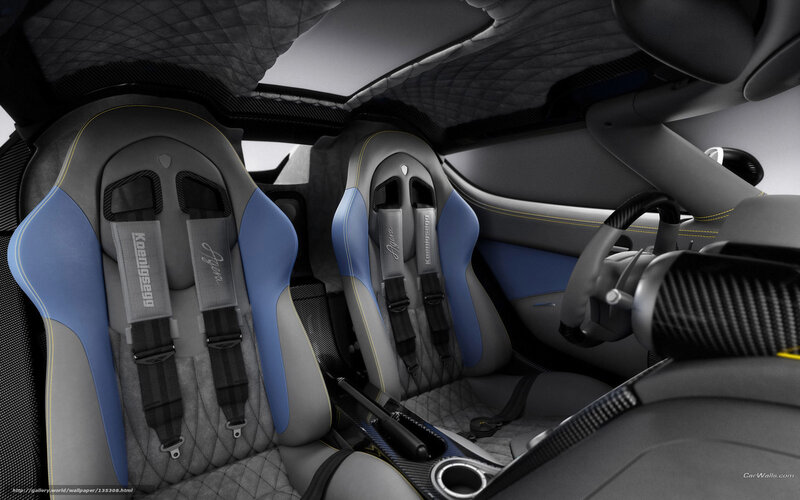 Interior of a Sports Car — Gray, Sleek, Modern