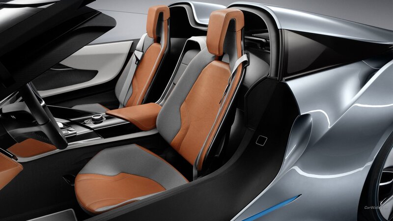 Interior of a Sports Car — Silver