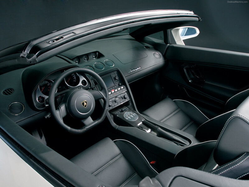 Interior of a Sports Car — Sleek, Gray