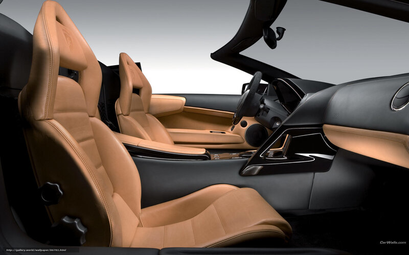 Interior of a Sports Car — Tan, Sophisticated