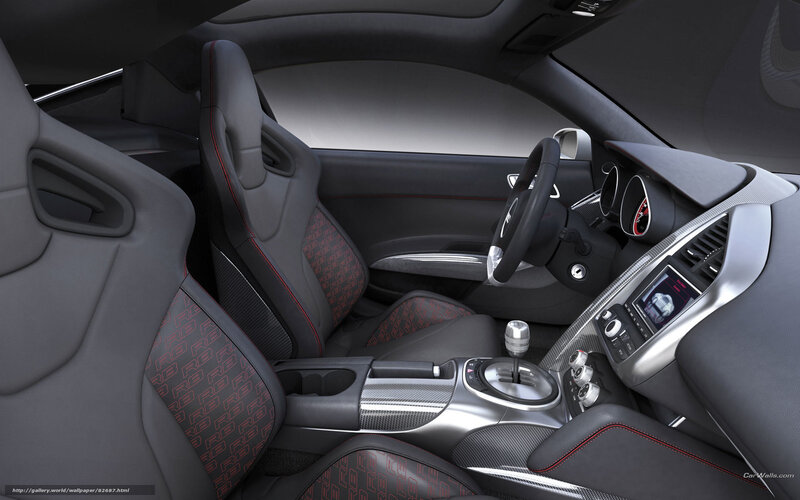 interior of a sports car
