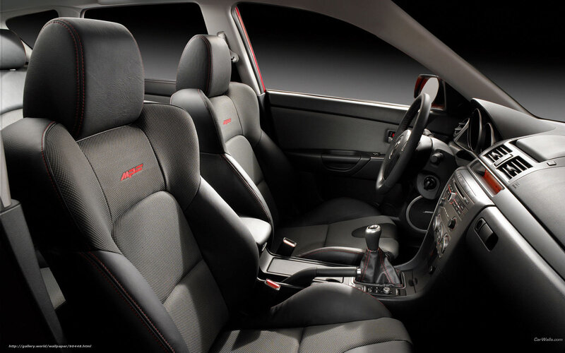 interior of a sporty car