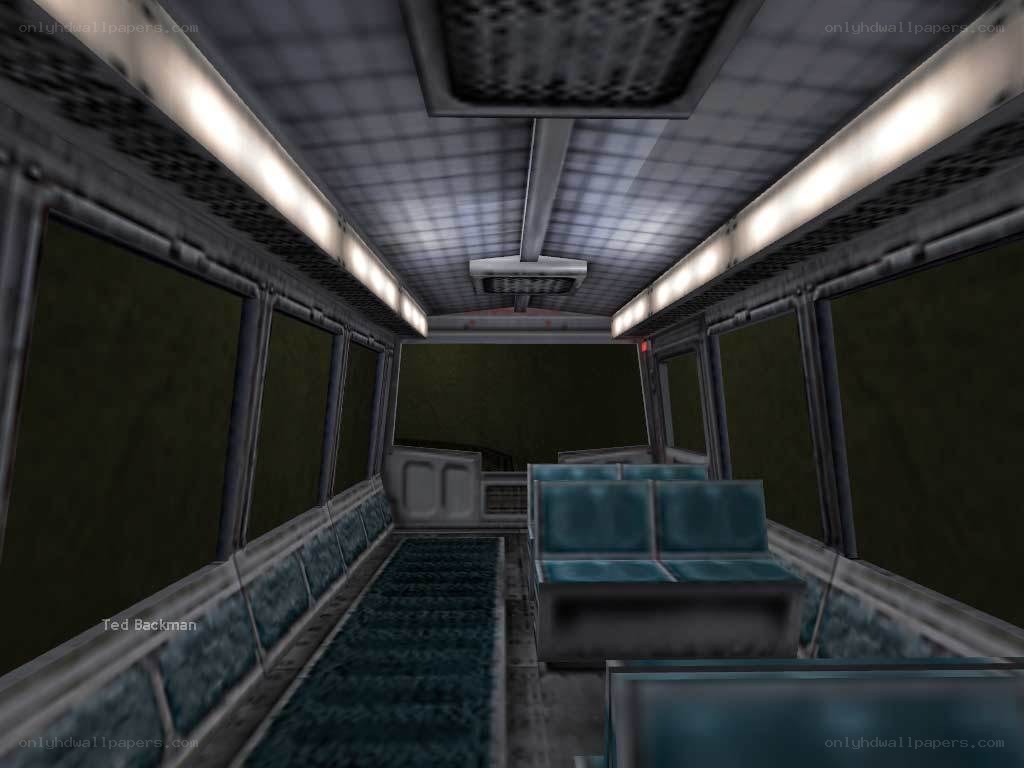 interior of a train car