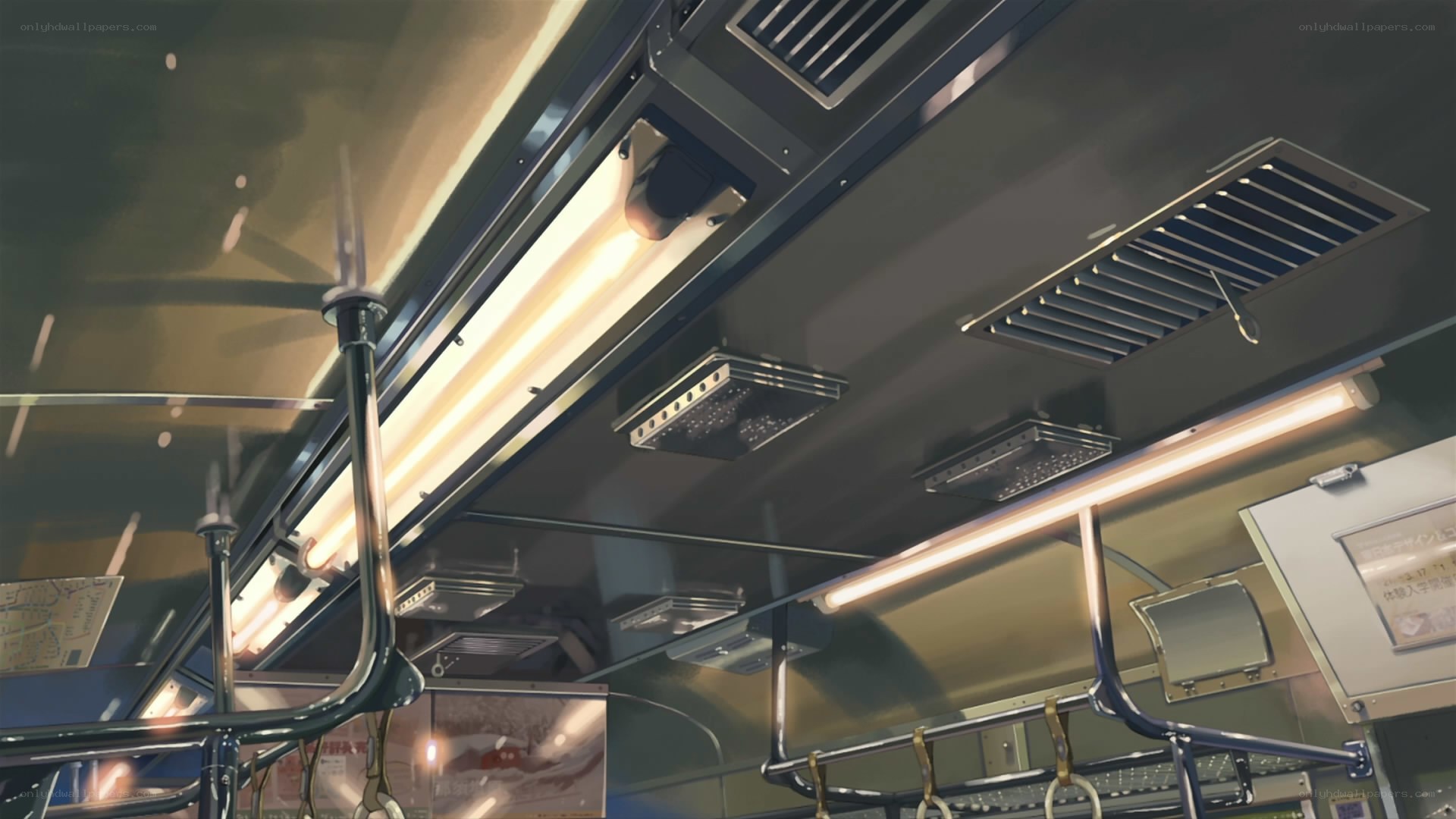 Interior of a train car