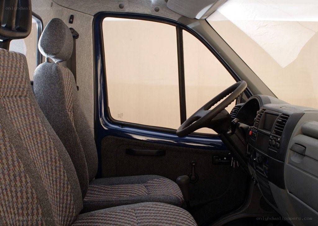 Interior of a van
