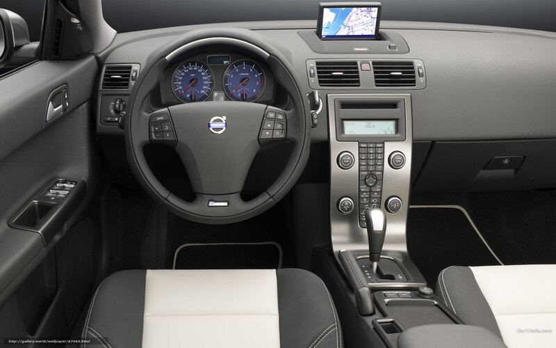 Interior of a Volvo Car — Black
