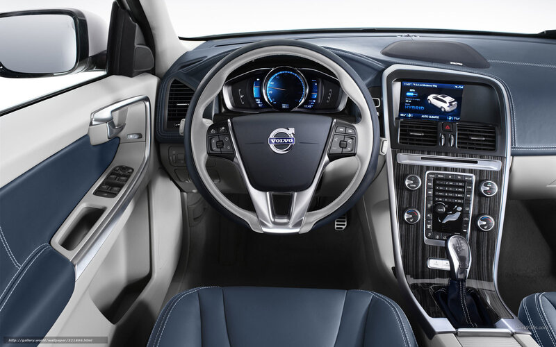 Interior of a Volvo Car — Blue