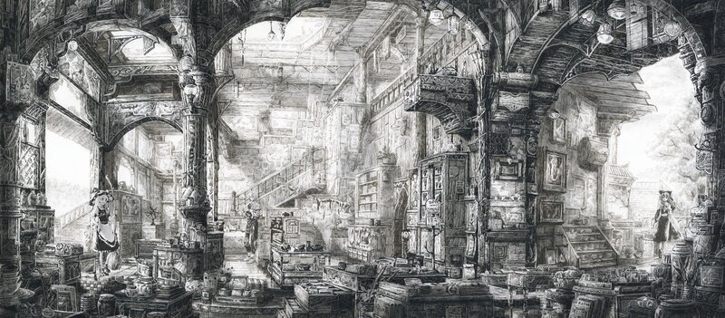 Interior of a Wooden Shop