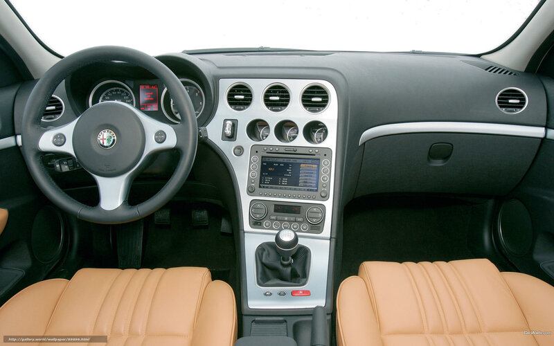 Interior of Alfa Romeo Car — Black, Neutral
