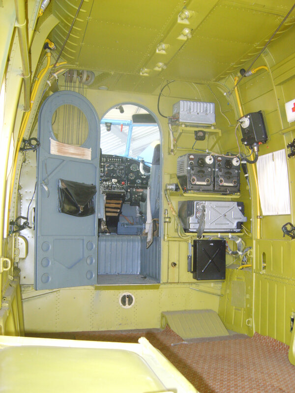 Interior of an aircraft cockpit