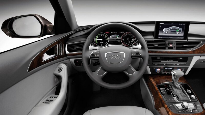 Interior of Audi Car — Gray, Neutral